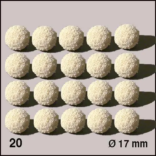 Haute Qualité 20 Boules d‘éponge ø 15 mm