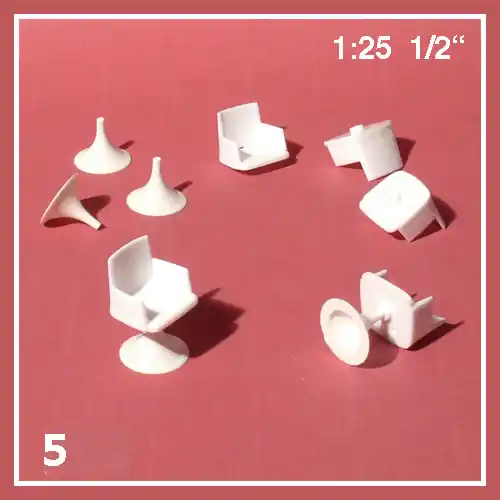 Bon Marché 5 Chaises avec repose-bras 1 25