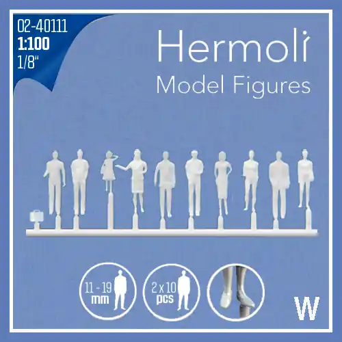 20 Personnages miniatures 1 100 - Blanc Pas Cher