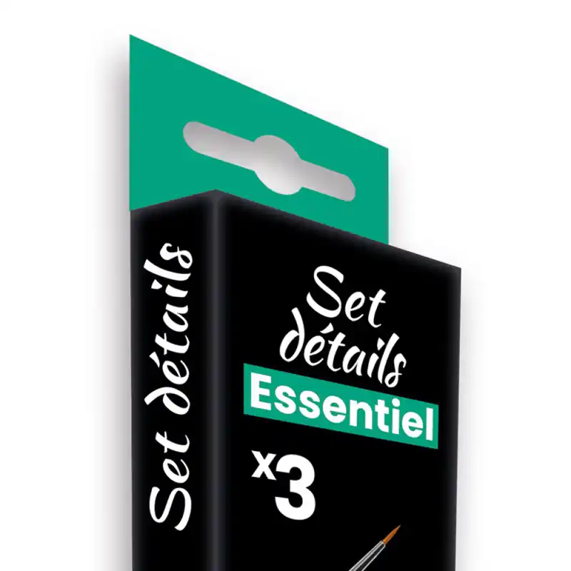 Set de démarrage détails, 3 pinceaux - PRINCE AUGUST CPE2 Nouvel Arrivage