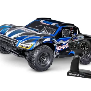 Traxxas Maxx Slash 6s Short Course 1/8 bleu 102076-4 Satisfait Ou Remboursé