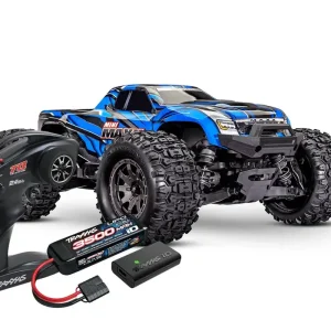 Nouvel Arrivage Traxxas Mini Maxx bleu BL-2S - 107154-1