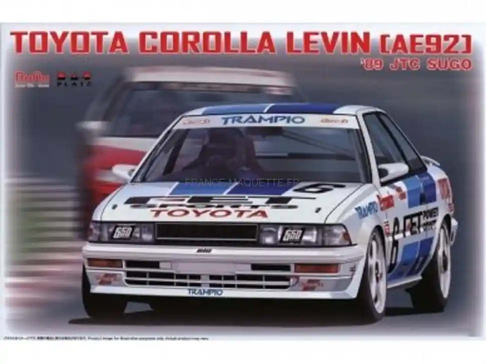 Expédié Aujourd'hui Toyota Corolla Levin AE92 ‘89 JTC SUGO 1/24 - Nunu PN24039