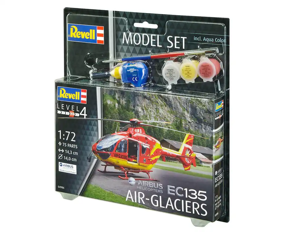 Model set Airbus hélicoptère EC135 AIR-GLACIERS - Revell 64986 Authentique