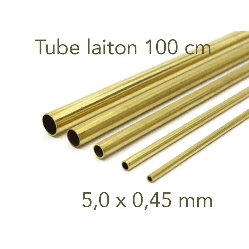 Prix Choc Albion Tube Laiton Longueur 1 Mètre - 5.0 X 0.45 Mm
