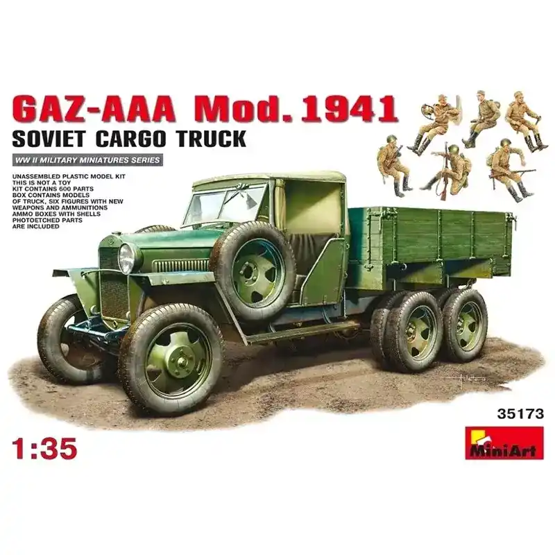 MINIART 35173 GAZ-AAA Cargo Truck Mod. 1941- Échelle 1/35 Nouveauté