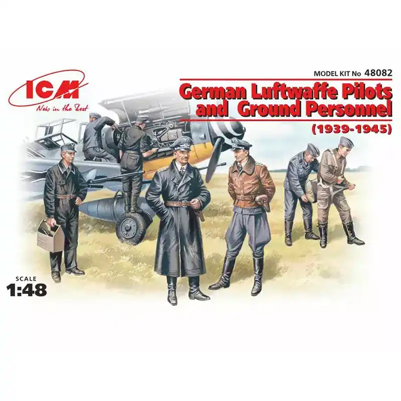 Petit Prix ICM 48082 Pilotes Et Personnages Allemands 1939 - 1/48 - 1945