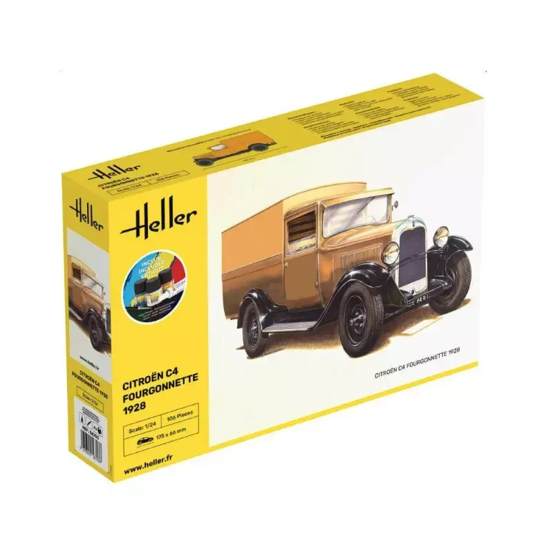HELLER 56703 Citroen c4 Fourgonnette 1926 Kit Complet - Échelle 1/24 Nouvel Arrivage