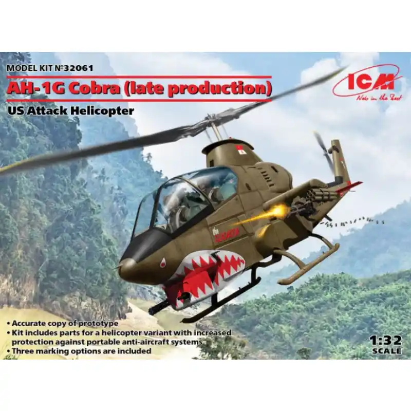 Retour Gratuit ICM 32061 AH-1g Cobra (Late Production) - 1/32