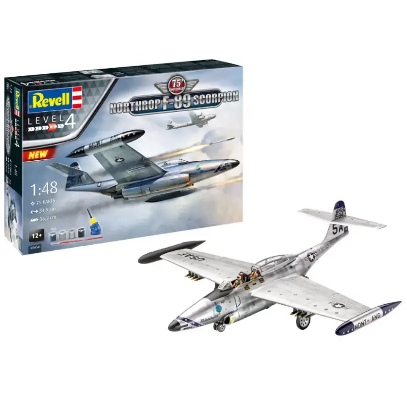 Produit De Marque REVELL 05650 Geschenkset - 1/48 - Northrop F-89 Scorpion 75th Kit Complet