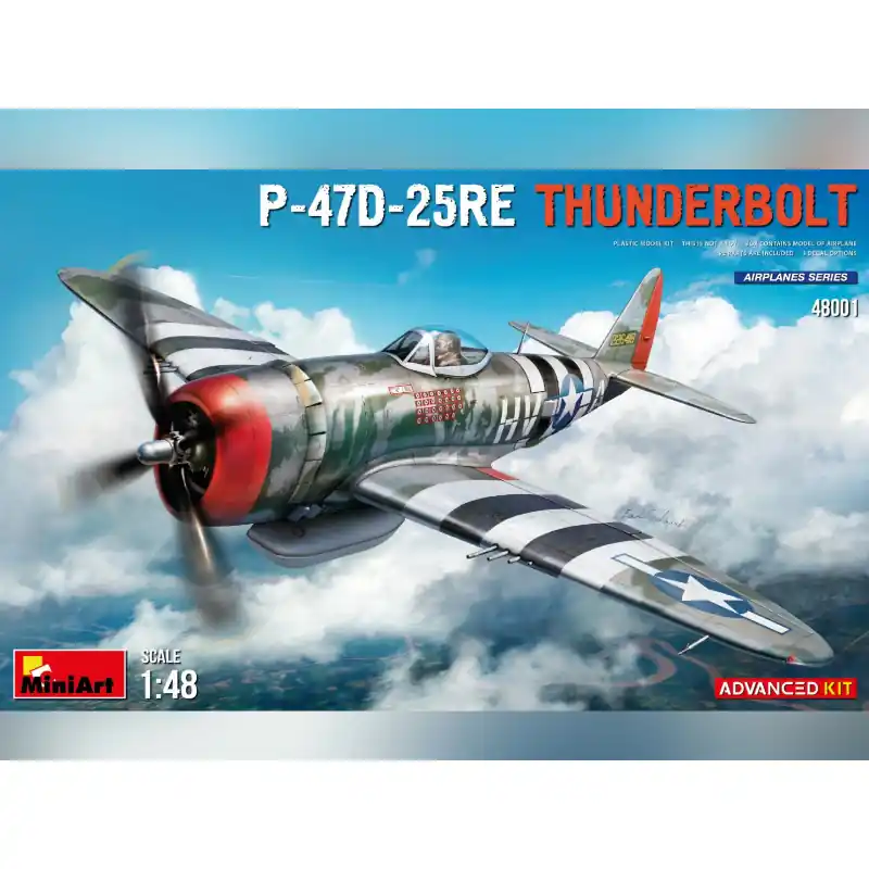 MINIART 48001 P-47d-25re Thunderbolt - Échelle 1/48 Satisfait Ou Remboursé