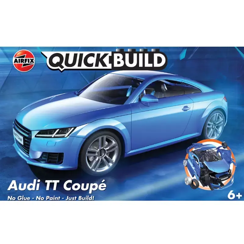 Meilleure Vente AIRFIX J6054 Audi TT Coupé Bleue - Quick Build