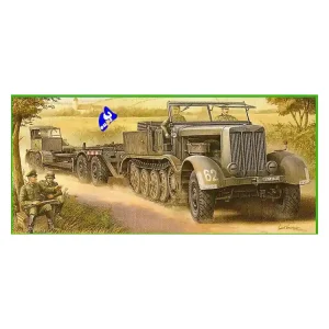 Trumpeter maquette militaire 07275 Sd.Kfz.9 (18t) avec REMORQUE 1/72 Promotion Saisonnière
