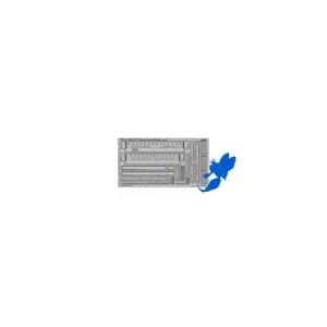 Réduction Eduard photodecoupe 36105 M-1130 CV MOUNTED RACK AND BELTS 1/35