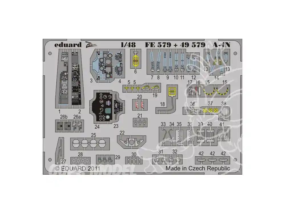 Meilleur Choix EDUARD photodecoupe avion FE579 Interieur Douglas A-4N Skyhawk S.A. Hasegawa 1/48