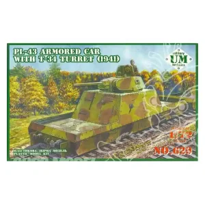 Produit De Marque UM maquettes militaire 629 WAGON BLINDE SOVIETIQUE PL-43 1/72