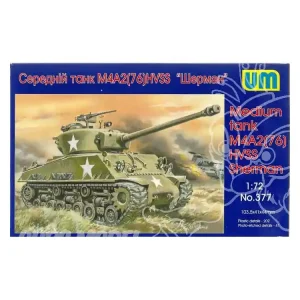 Satisfait Ou Remboursé UM Unimodels maquettes militaire 377 US M4A2 (76) HVSS SHERMAN MEDIUM TANK 1/72
