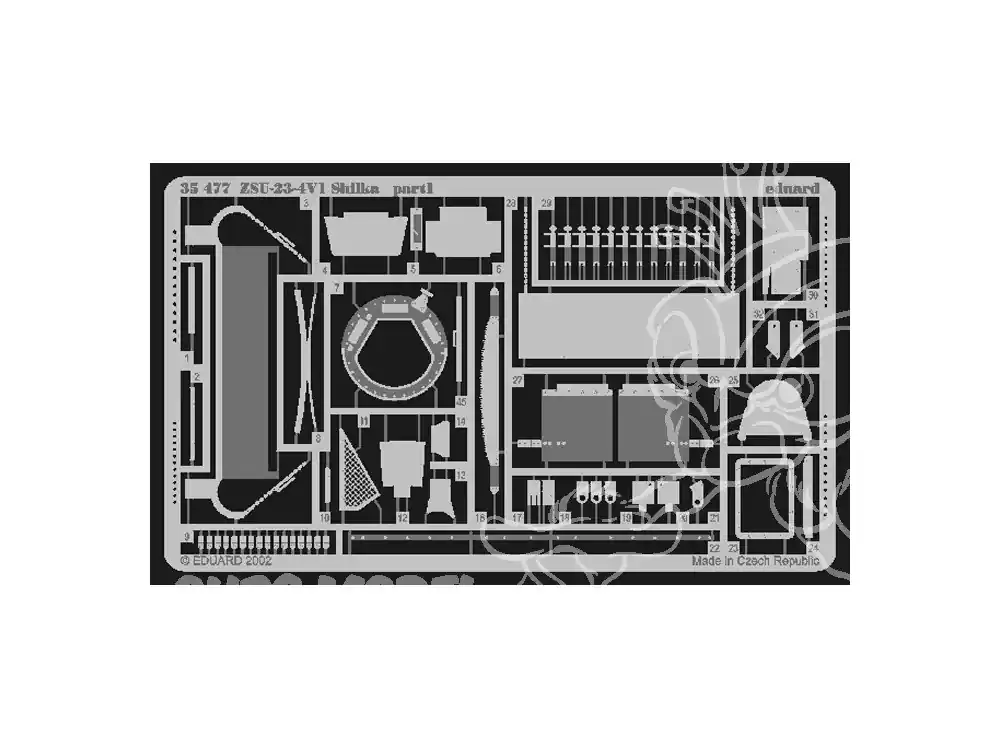Eduard photodecoupe militaire 35477 ZSU-23-4V1 Shilka Dragon 1/35 Prix Choc