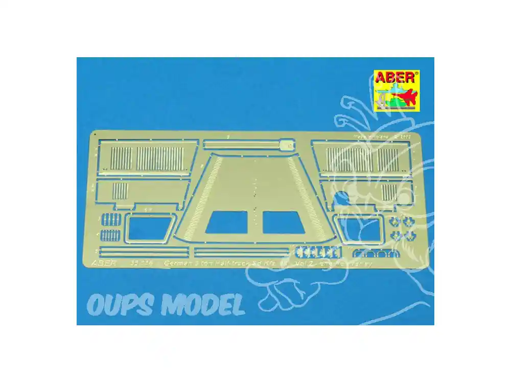 Aber 35116 Sd.Kfz.11 Engine Overlay 1/35 Prix Bas