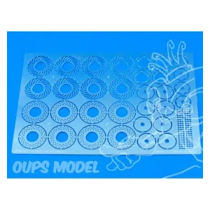 Quantité Limitée Aber 24002 Set disques de frein ventilés pour Tamiya Aoshima et Fujimi 1/24