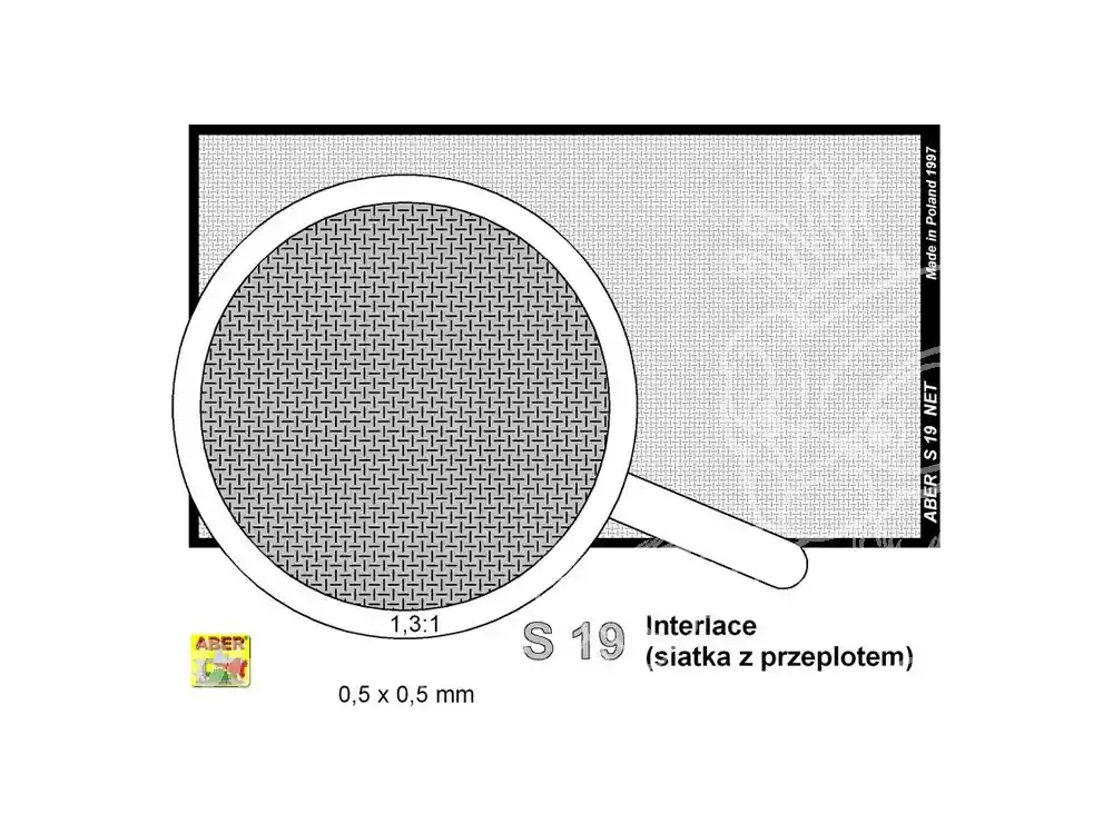 Aber S19 Filet mailles entrelacées 0,5x0,5mm (80x45) Meilleure Vente