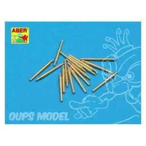 Réduction Aber 350L33 Set 16 de futs de canons108mm type BL Mk.IX pour navires de la royal navy 1/350