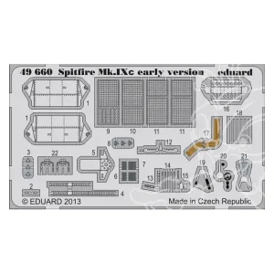 EDUARD photodecoupe avion 49660 Spitfire Mk.IXc Debut de production Eduard 1/48 Prix Bas