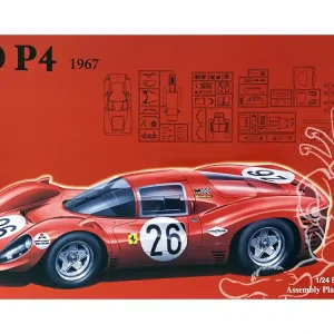 FUJIMI maquette voiture 125756 Ferrari 330 P4 le mans 1967 1/24 Offre Exclusive