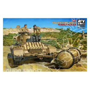 Afv Club maquette militaire 35201 VALENTINE Mk.III Avec Rotatrailer 1/35 Quantité Limitée