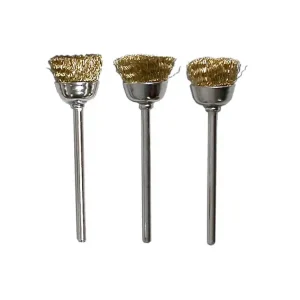 Expédié Aujourd'hui Rota craft outillage RBU4810/3 3 X BROSSES A TÊTES PLATES EN LAITON