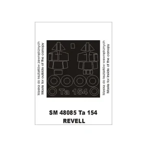 Marque Montex Mini Mask SM48085 Focke Wulf Ta-154 Revell 1/48