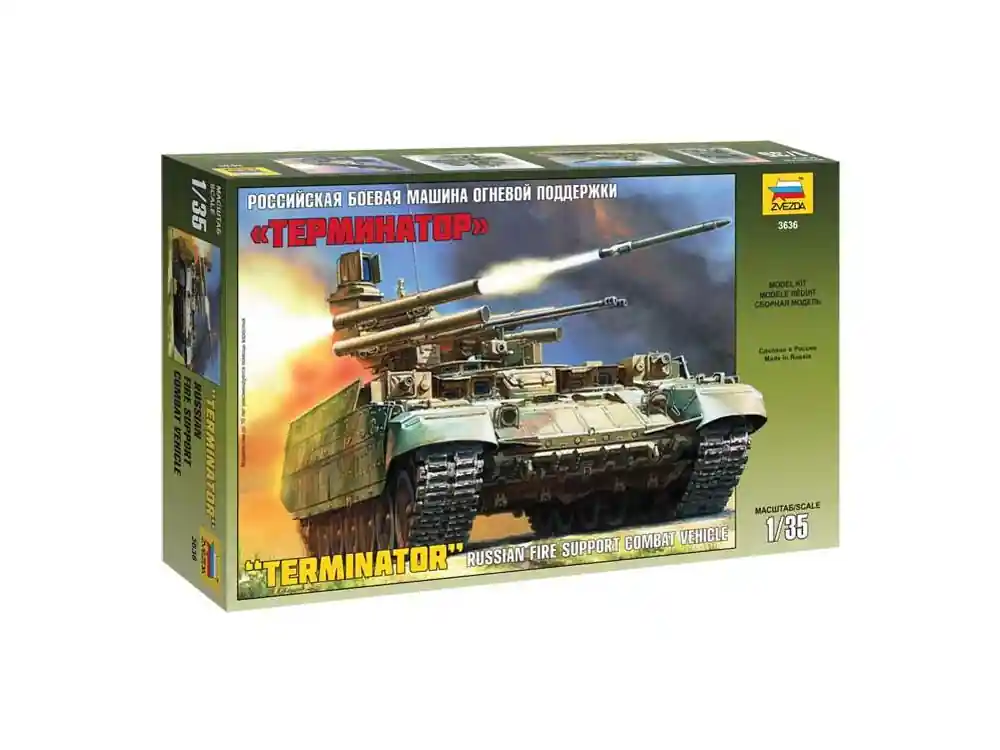 Zvezda maquette militaire 3636 BMPT Terminator 1/35 Paiement Sécurisé