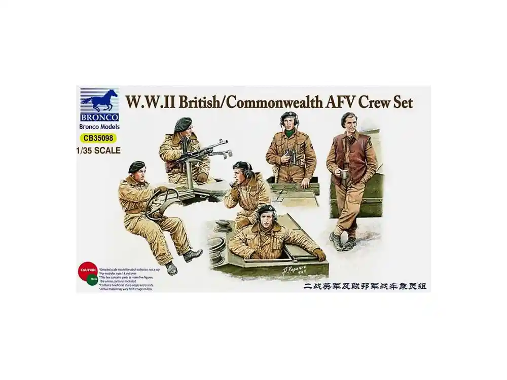 Bronco maquette militaire CB 35098 Equipage Britannique AFW WWII Commonwealth 1/35 Acheter Direct