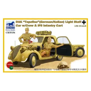 Expédition Rapide Bronco maquette militaire CB 35156 DAK "Topolino" avec equipage et remorque 1/35