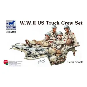Haute Qualité Bronco maquette militaire CB 35159 Equipage US Camion / Jeep WWII 1/35