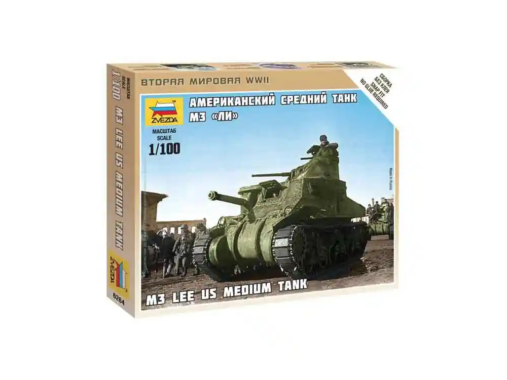 Acheter Direct Zvezda maquettes militaire 6264 M3 Lee 1/100