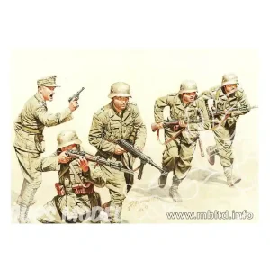 Master Box maquette figurines 3593 INFANTERIE DEUTSCHES AFRIKA KORPS A L’ASSAUT 1942 1/35 Petit Prix
