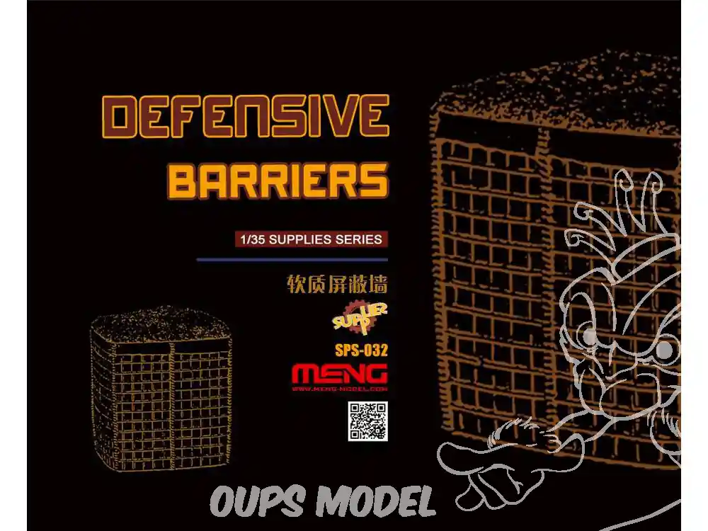 Nouvelle Collection Meng accessoires diorama SPS-032 BARRICADES Defensive 1/35