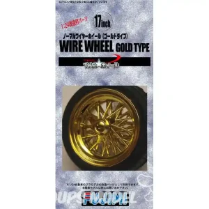 Retour Gratuit Fujimi maquette voiture 193250 Jantes a rayons Wire Wheel Or 17" et pneus 1/24