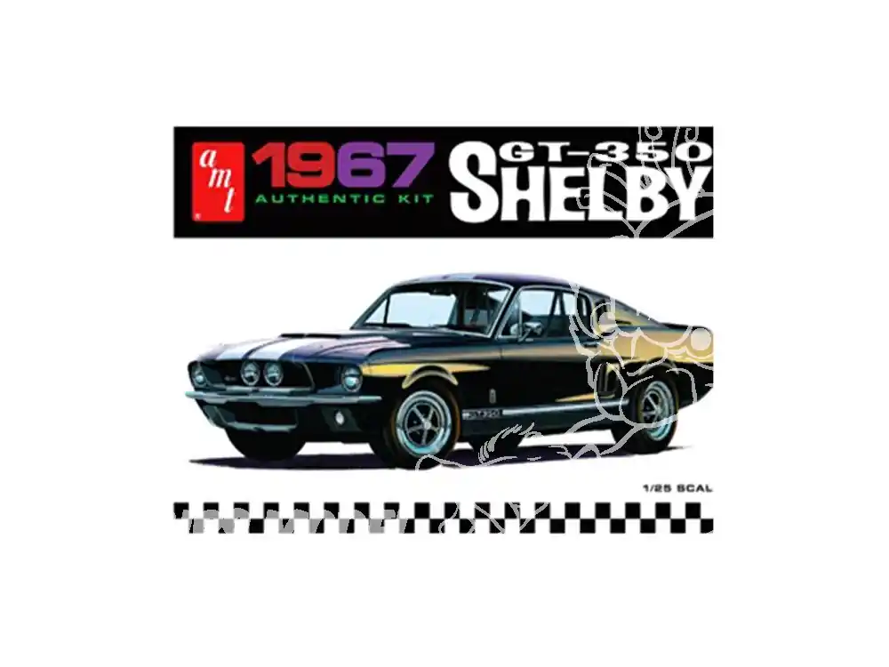 AMT maquette voiture 834 1967 Ford Shelby GT350 (Black) 1/25 Usine Directe