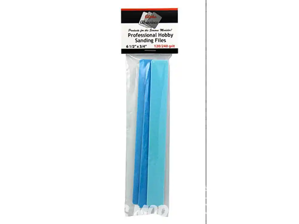 Soldes Alpha abrasives 342 3 limes grain moyen 120 et 240 165mmx20mm
