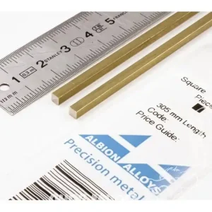 Albion Alloys SBW30 2 barres laiton 3mm x 3mm x 305mm Retour Gratuit