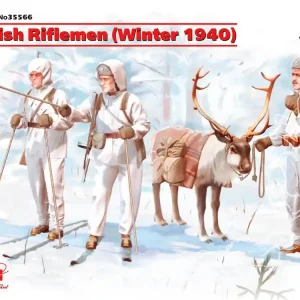 Prix Bas Icm maquette figurines 35566 Fusilier Finlandais + Renne Hiver 1940 WWII 1/35