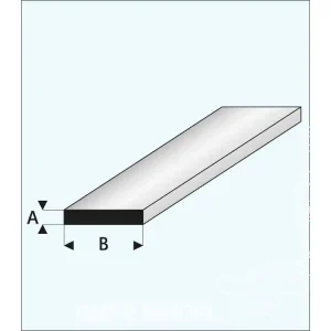 maquett 411-58/3 1 Profilé styrene blanc profilé plat 2x7mm 330mm de long Achetez Aujourd'hui
