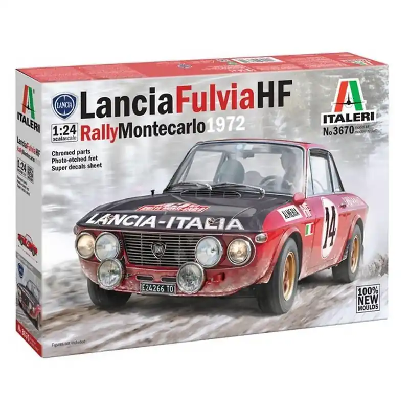 Maquette Voiture Lancia Fulvia HF Rally Monte-Carlo 1972 – 1/24 - Italeri Prix Réduit