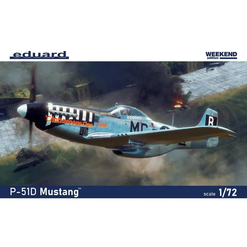 Maquette avion P-51D Mustang 1/72 - Eduard Jusqu'à Épuisement Des Stocks
