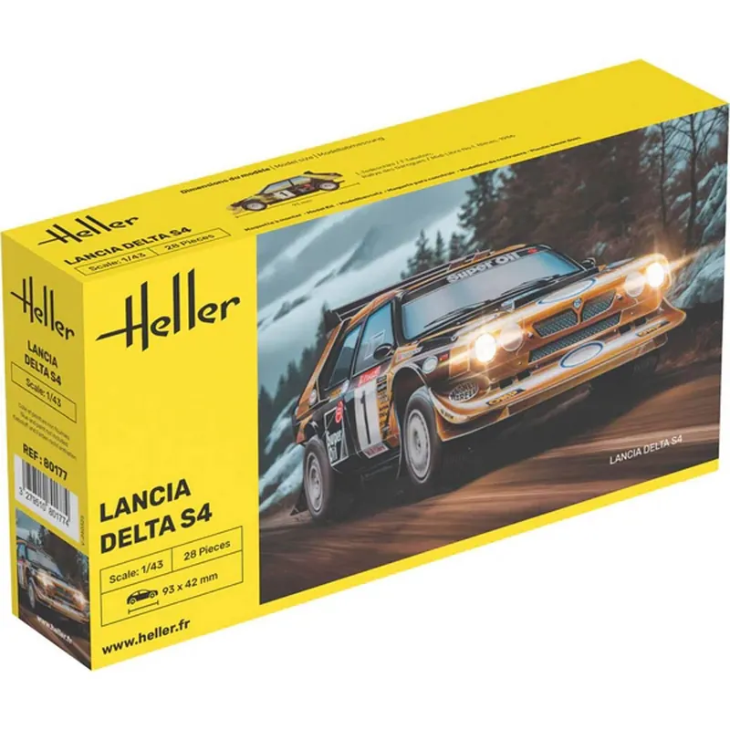 Maquette voiture Lancia Delta S4 - 1/43 - Heller Bon Plan