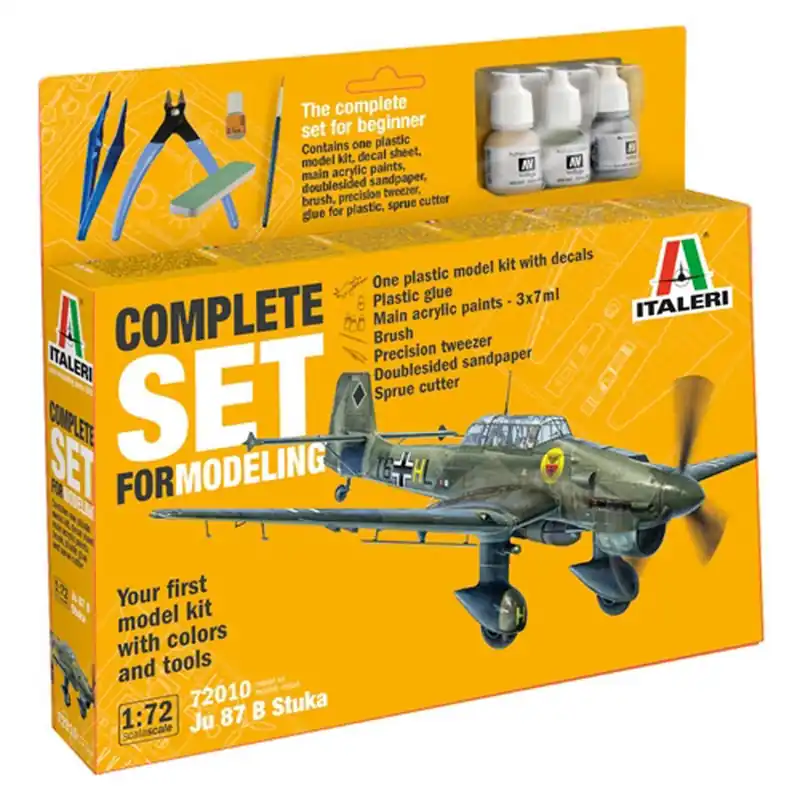 Starter kit Junker Ju-87B Stuka 1/72 - Italeri Meilleur Prix