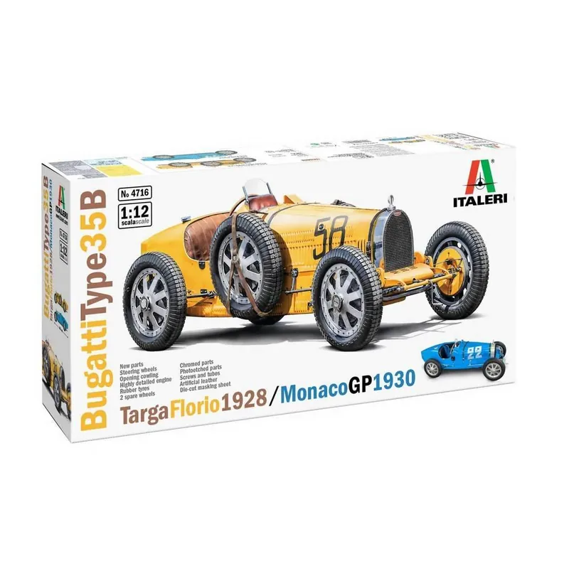 Maquette Bugatti 35B – TF 28 - Monaco 30 - Italeri Offre Exclusive