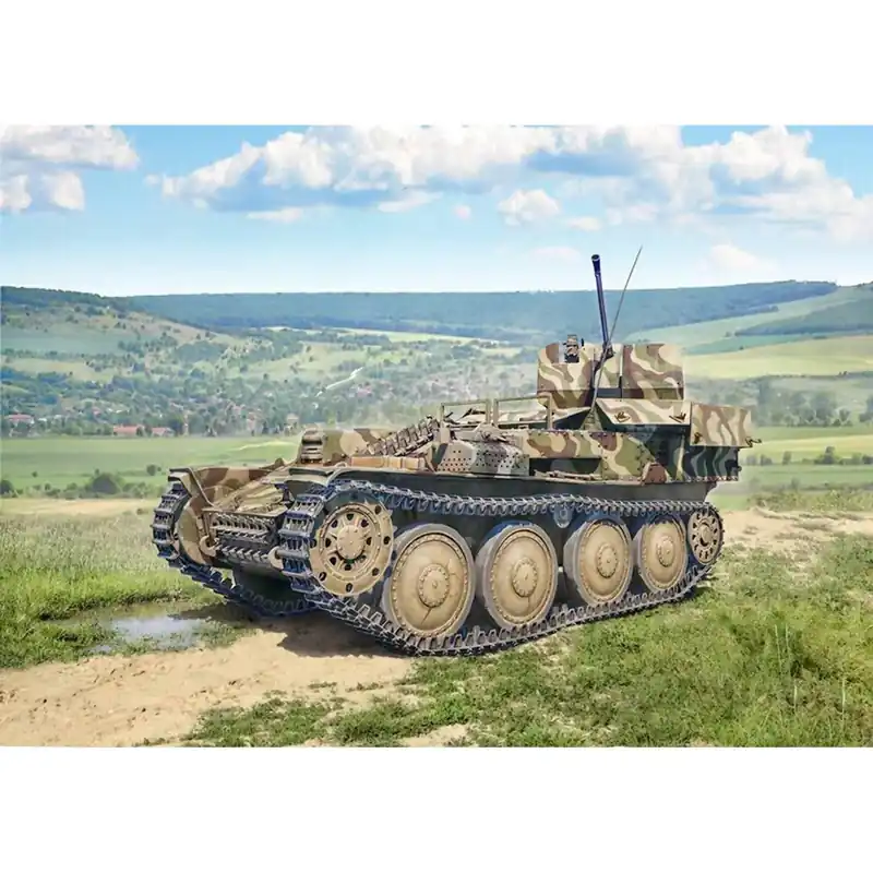 Commander Maintenant Maquette véhicule militaire Sd. Kfz. 140 Flakpanzer 38(t) Gepard en 1 35 - Italeri